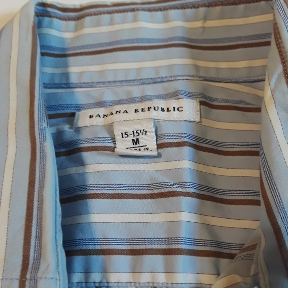 Men's Banana Republic multi strips long sle
